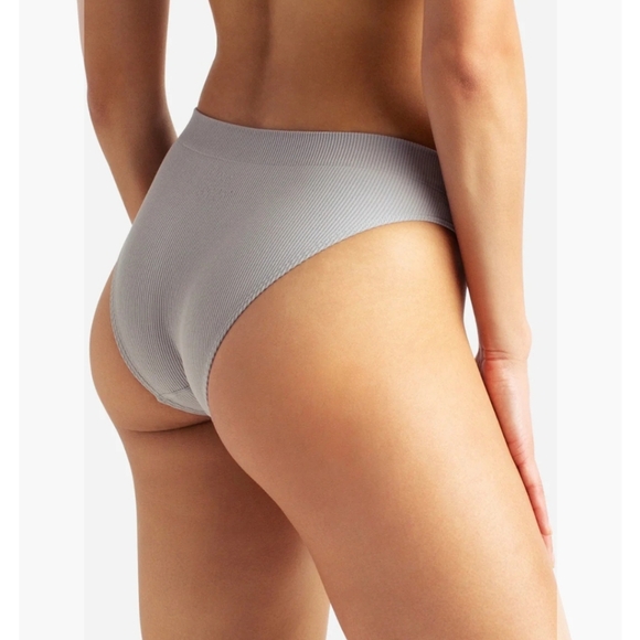 Danskin Recycled Seamless Ribbed Bikini Underwear Purple L - Picture 2 of 6